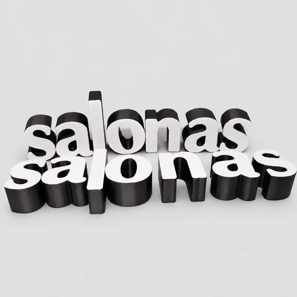 Užrašas „salonas“ – nuotrauka 2