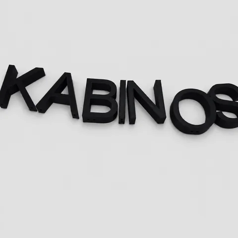 Užrašas „KABINOS“