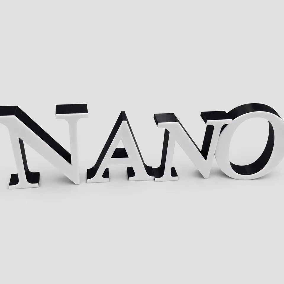 Užrašas „NANO“ – nuotrauka 1